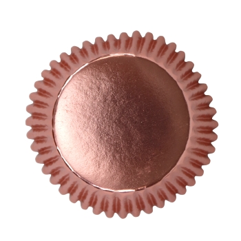 Cupcake Baking Cases - Rose Gold Metallic